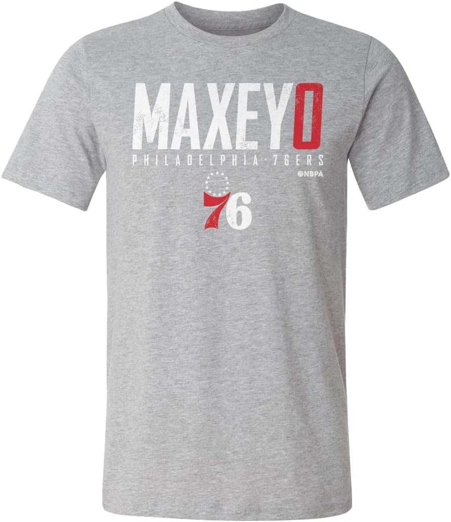 500 LEVEL Tyrese Maxey Philadelphia 76ers Shirt - Tyrese Maxey Philadelphia 76ers Elite WHT