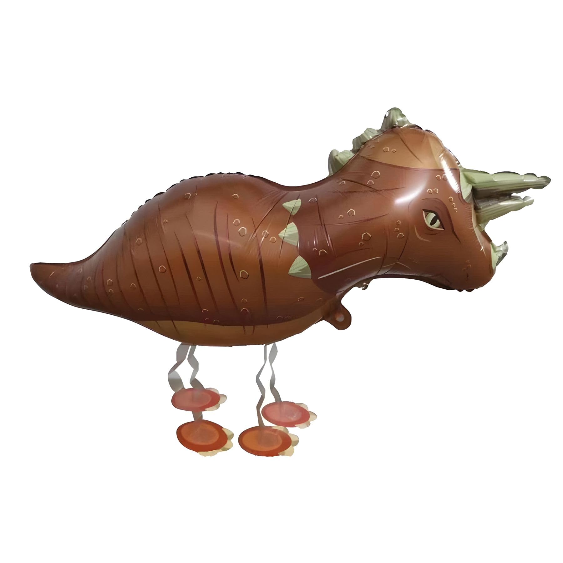 Kopper-24 Airwalker Dinosaur Brown - Running Animal Balloon Helium Walking Foil Balloon Decoration for Children's Birthday Party