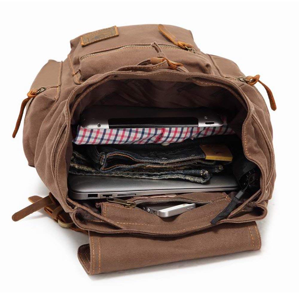 koolehaoda Retro Zaino Monospalla Borse a Spalla Tela Sling Bag Uomo Zaino Spalla Borsa a Tracolla