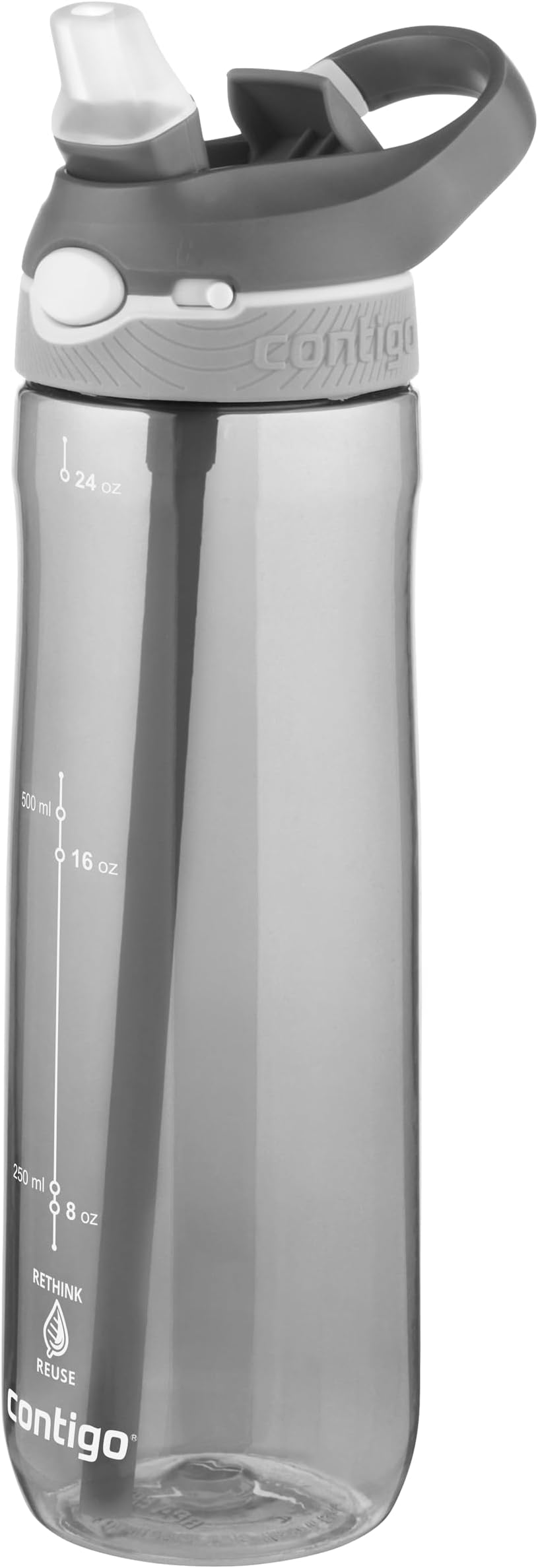 Contigo Ashland Autospout Water Bottle with Flip-Straw | Large BPA Free Drinking Bottle | Sports Flask | Leakproof Drink Bottle | Ideal for School, Gym, Bike, Running, Hiking