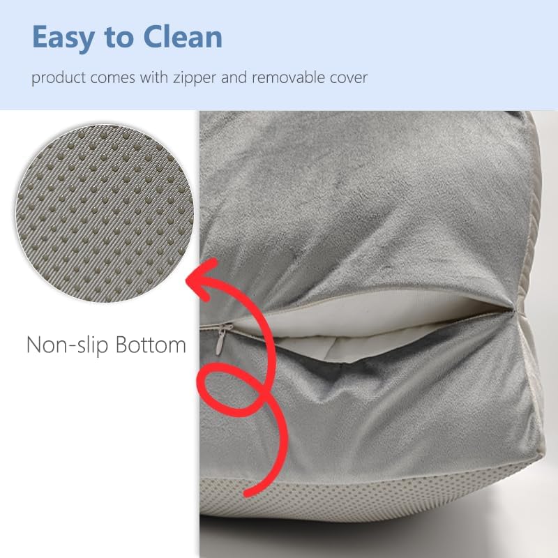 review Cat Couch Bed, Cat Bed for Large Medium Small Cats, Modern Soft Calming Pet Sofa Bed with Removable Washable Cover and Non-Slip Bottom, Up to 25 lbs