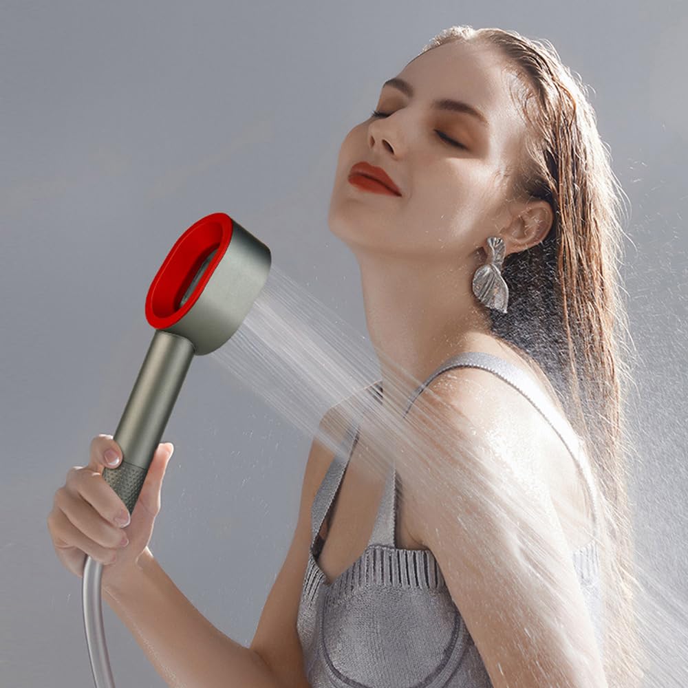 Juego de cabezal de ducha con filtro 3 en 1, cepillo de limpieza de cabezal de ducha de alta presión con filtro para eliminar el cloro y las impurezas para agua dura