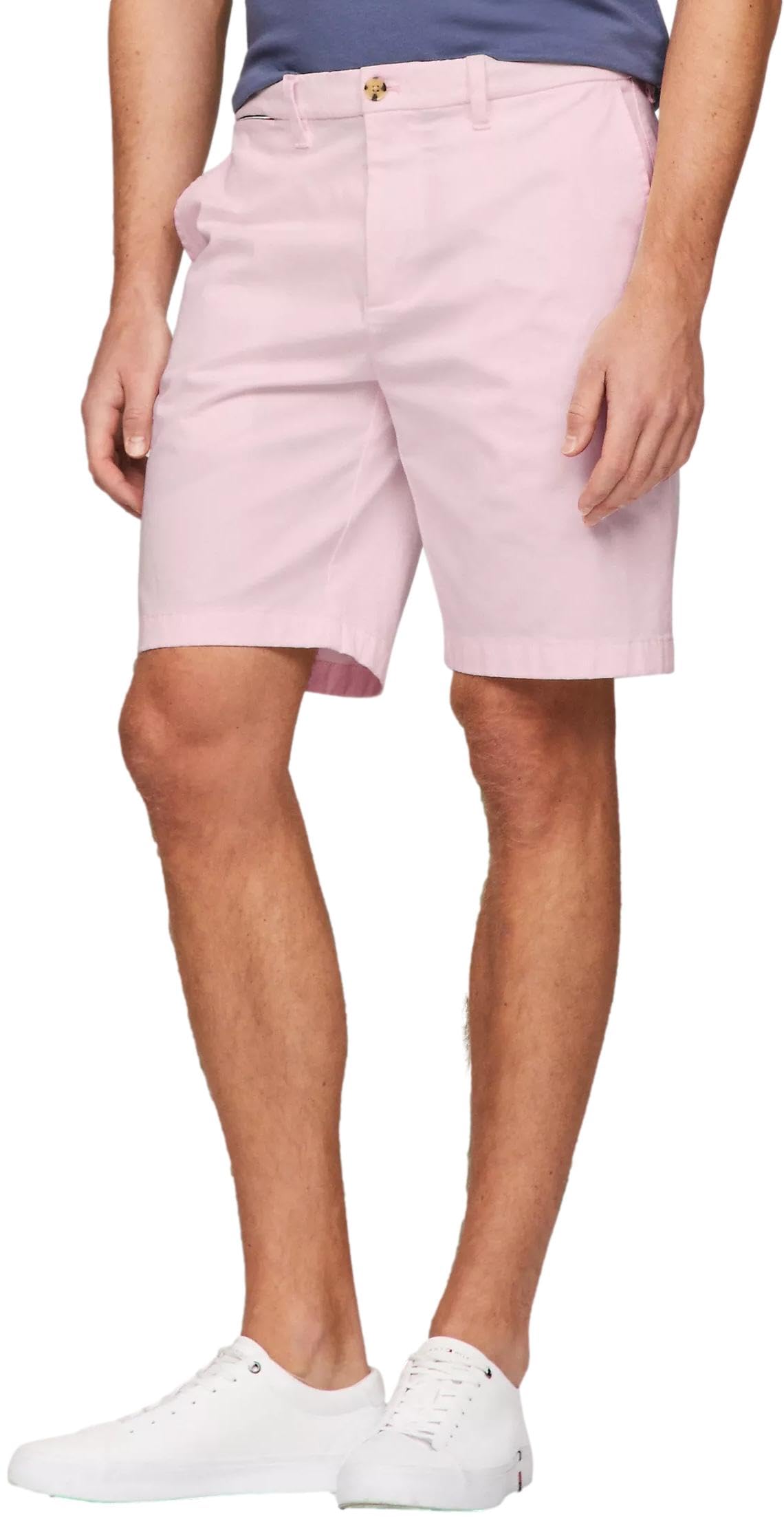 Short chino Tommy Hilfiger extensible sable pour homme taille 40 coupe décontractée - 5