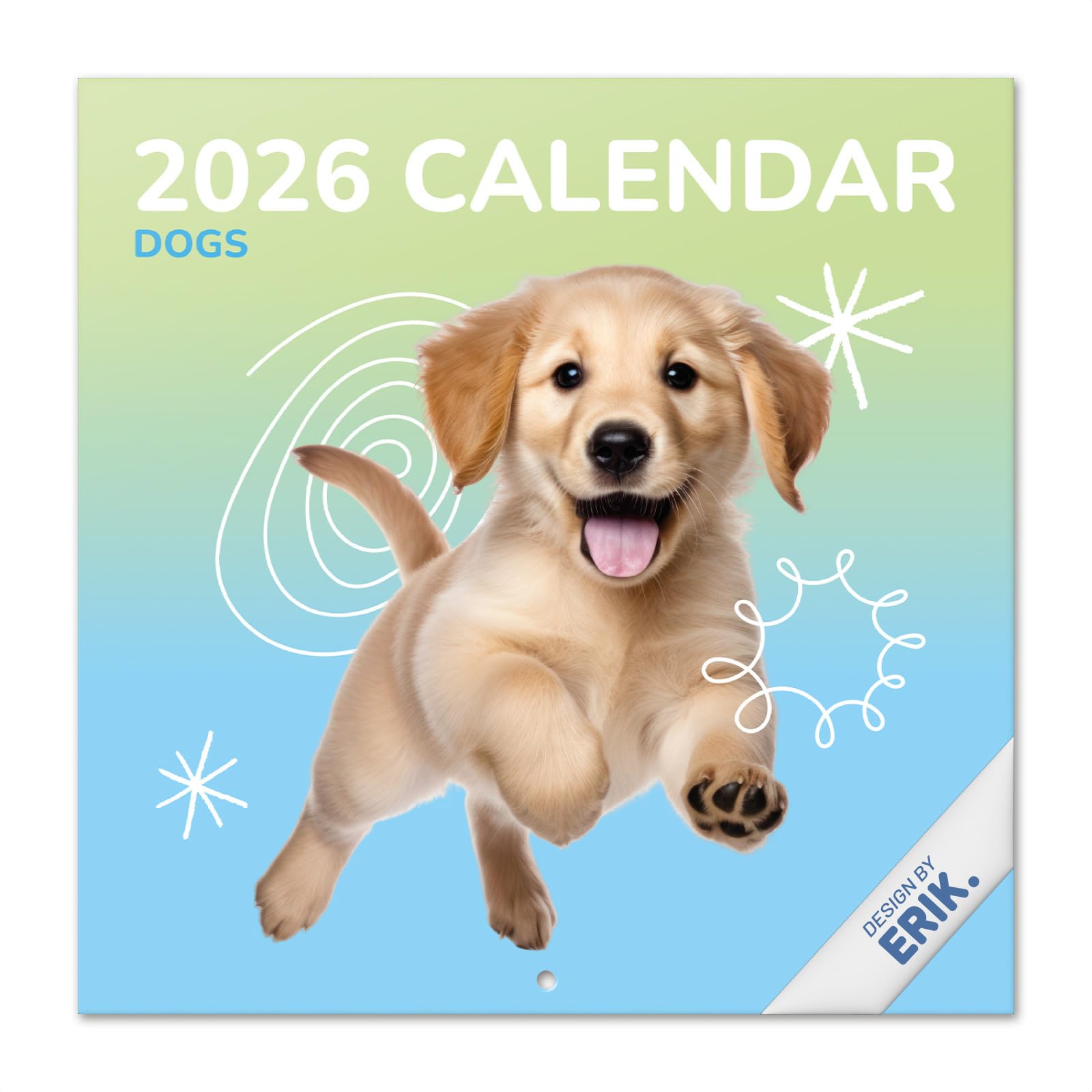 Grupo Erik Wall Calendar 2026 - Dog Calendar 2026 | Square 30 x 30 cm - 12 x 12 inches Wall Planner, Family Planner Month To View | Gifts For Dog Lovers, Gifts For Friends