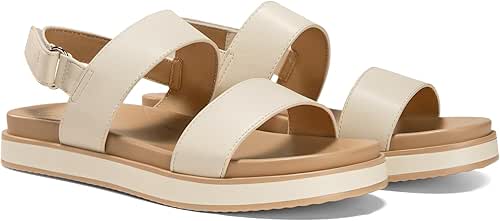 Coutgo Women's Arch Support Adjustable Strap Flat Sandals