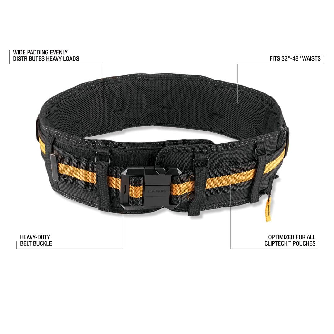 ToughBuilt, Padded Belt Heavy Duty Buckle/Back Support, Zip-Off Padding Extension, Customizable Belt Length - Image 2