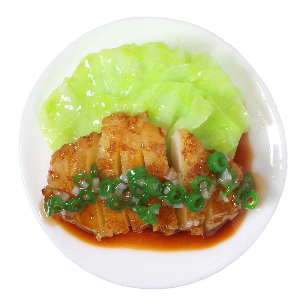 3F 昭和レトロ 食品サンプル 油淋鶏 ハート皿 ユーリンチー フェイクフード Amazon.co.jp: 食品サンプル屋さんのマグネット（油淋鶏）【食品
