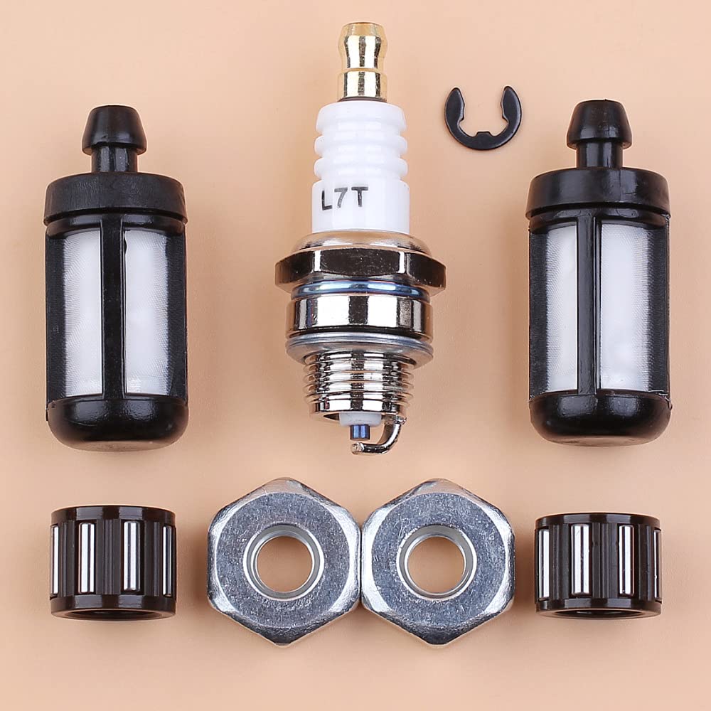 Kit de Ajuste de Tuercas de Barra de cojinete de Agujas de Embrague de pistón, Compatible con Motosierra de Gasolina 066 MS660 MS640 064 MS 660 640.