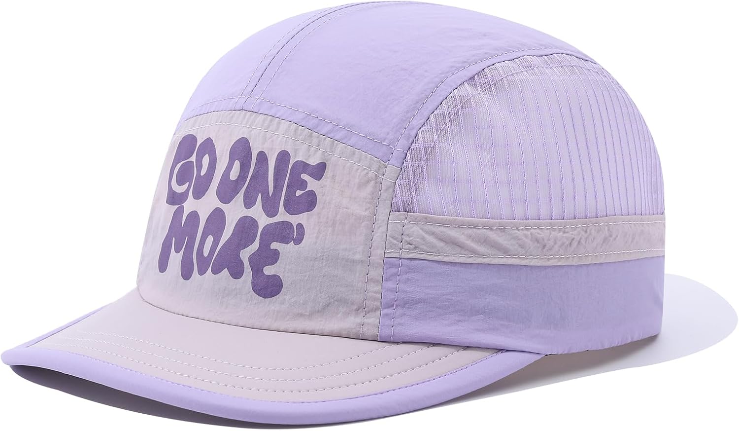 Mesh 5 Panel Baseball Cap Summer Short Brim Hats for Men Women Breathable Lightweight Dad Hat Umpire Cadet Cap