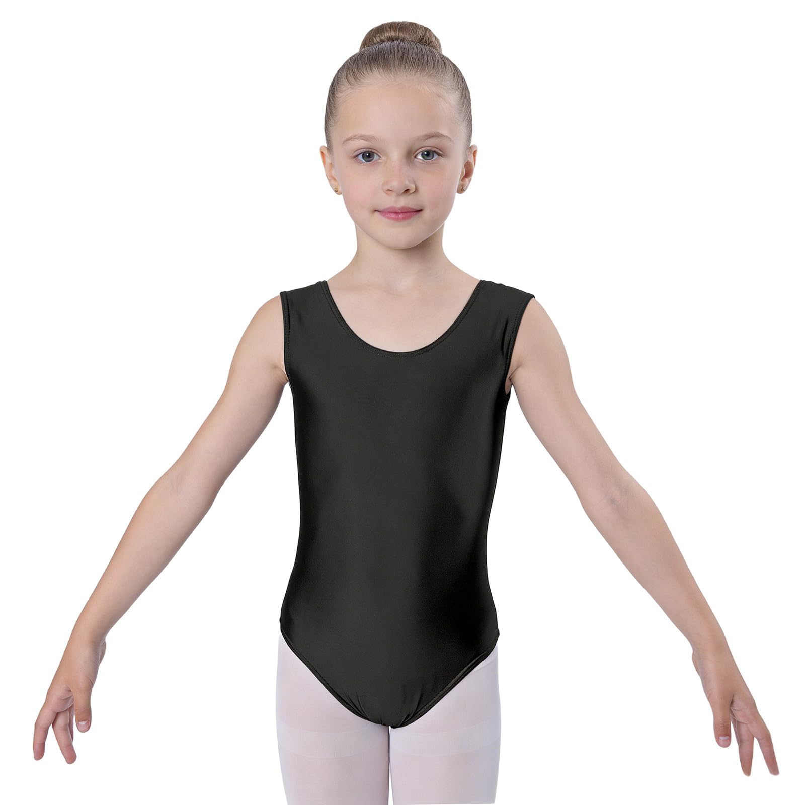 Wildarms Body da danza senza maniche, per danza e ginnastica, stile canotta, con tessuto morbido
