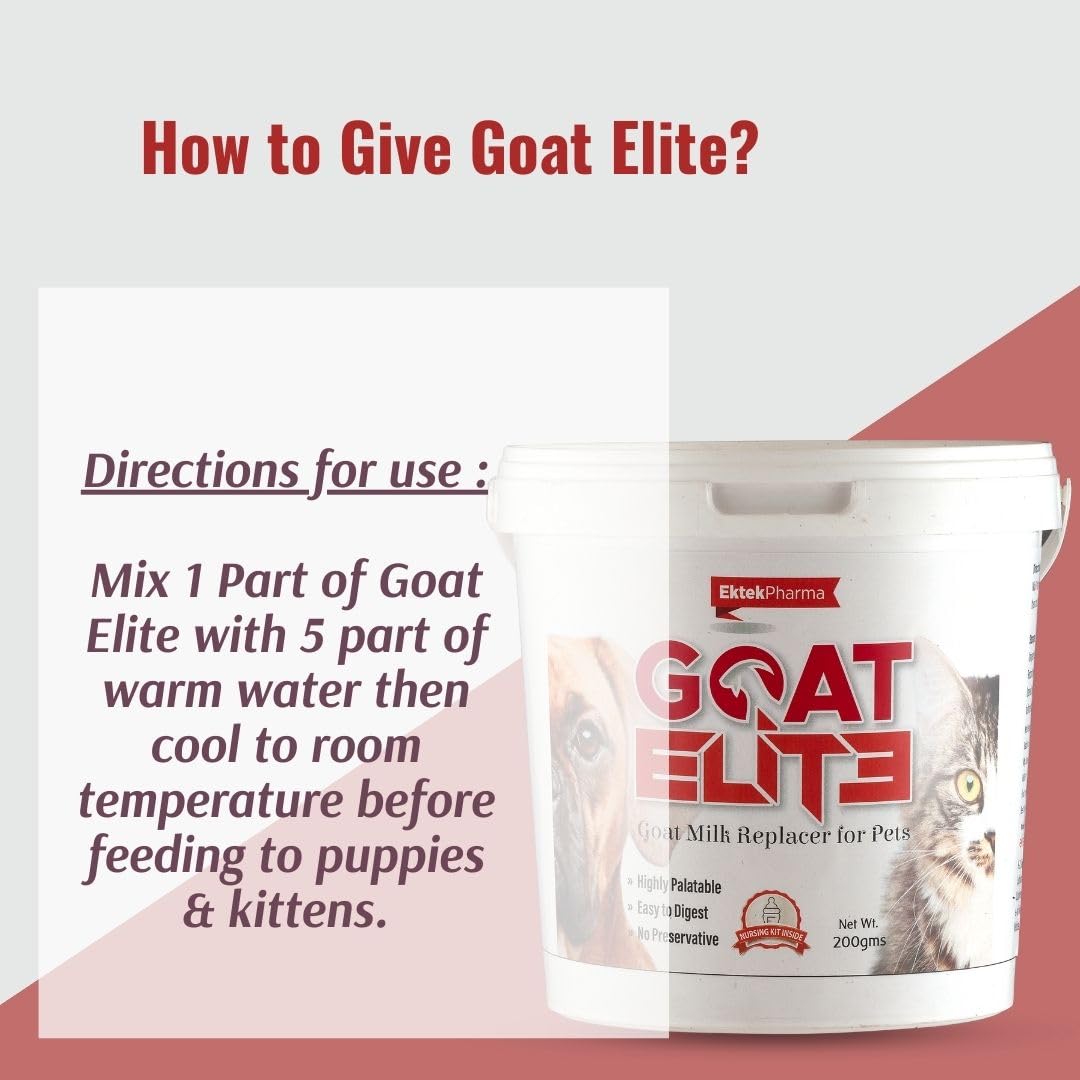 all4pets Goat Elite Milk Replacer Milk Powder for Pets 200 Gm, Baby 1