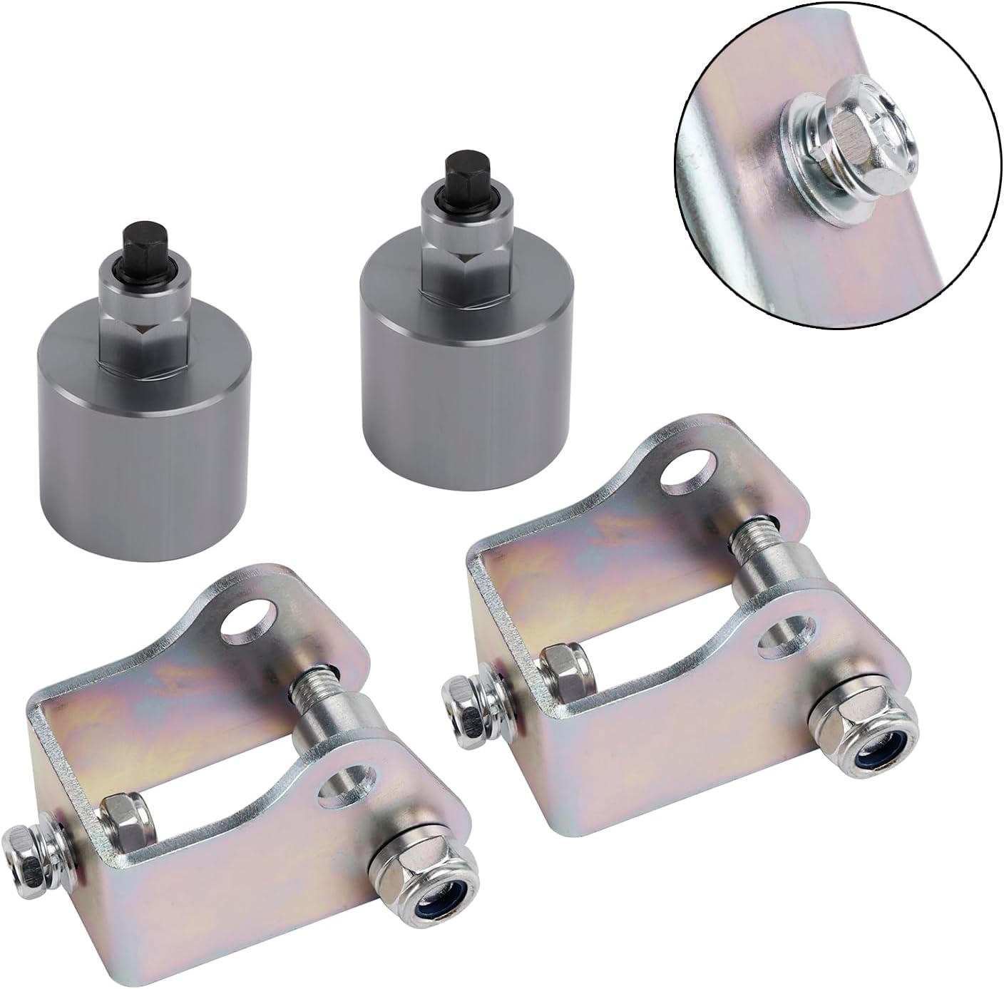 Bruce & Shark 2" UTV Full Lift Kit for Polaris Ranger Midsize 570 2014-2023 & 500 2017-2023, Fits Crew/Full-Size, for Ranger Front & Rear Lift Mount Spacer Kit Brackets Set