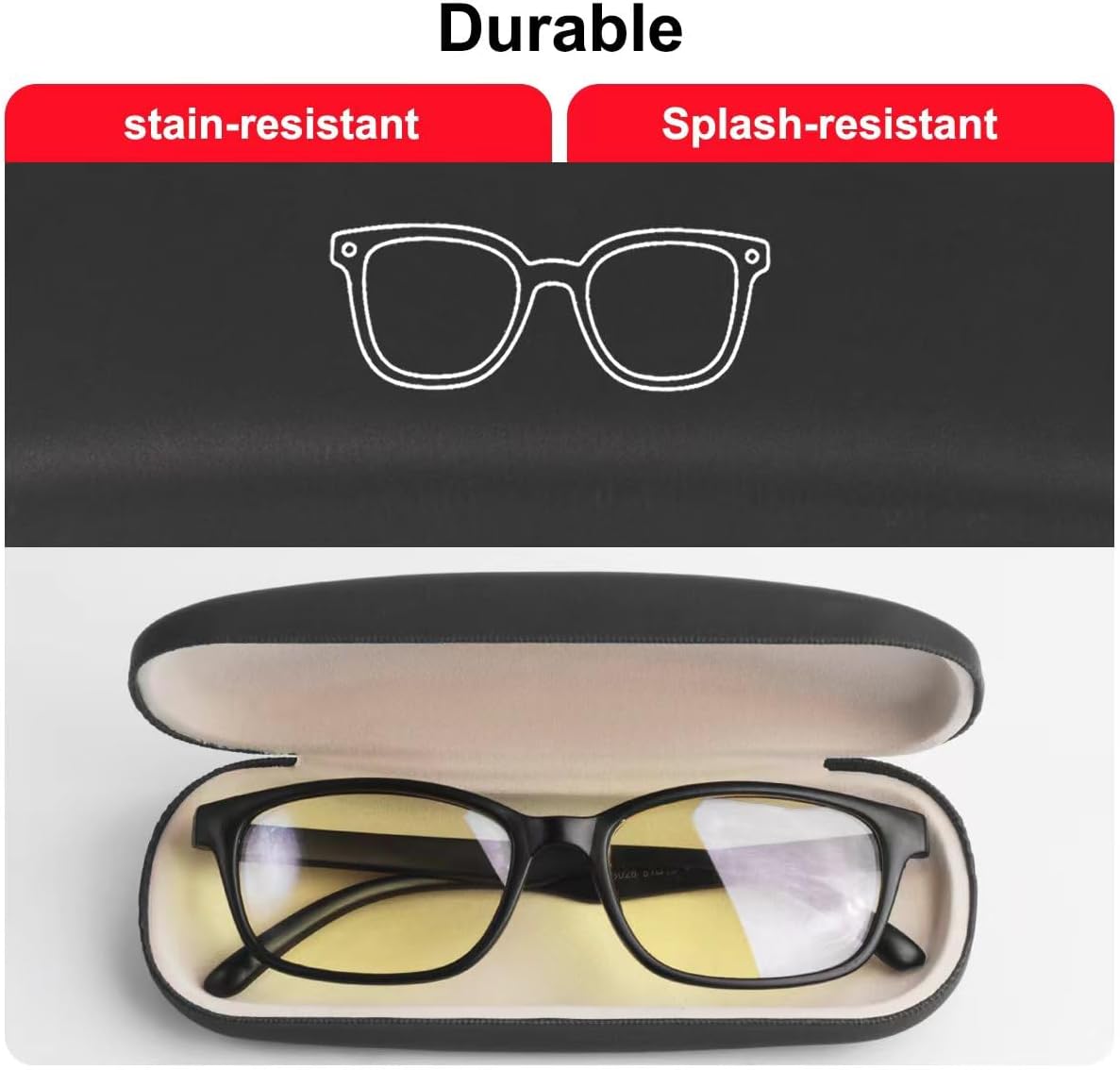 RayLove Unisex Hard Shell Eyeglasses Cases, Protective Case For Glasses image 5