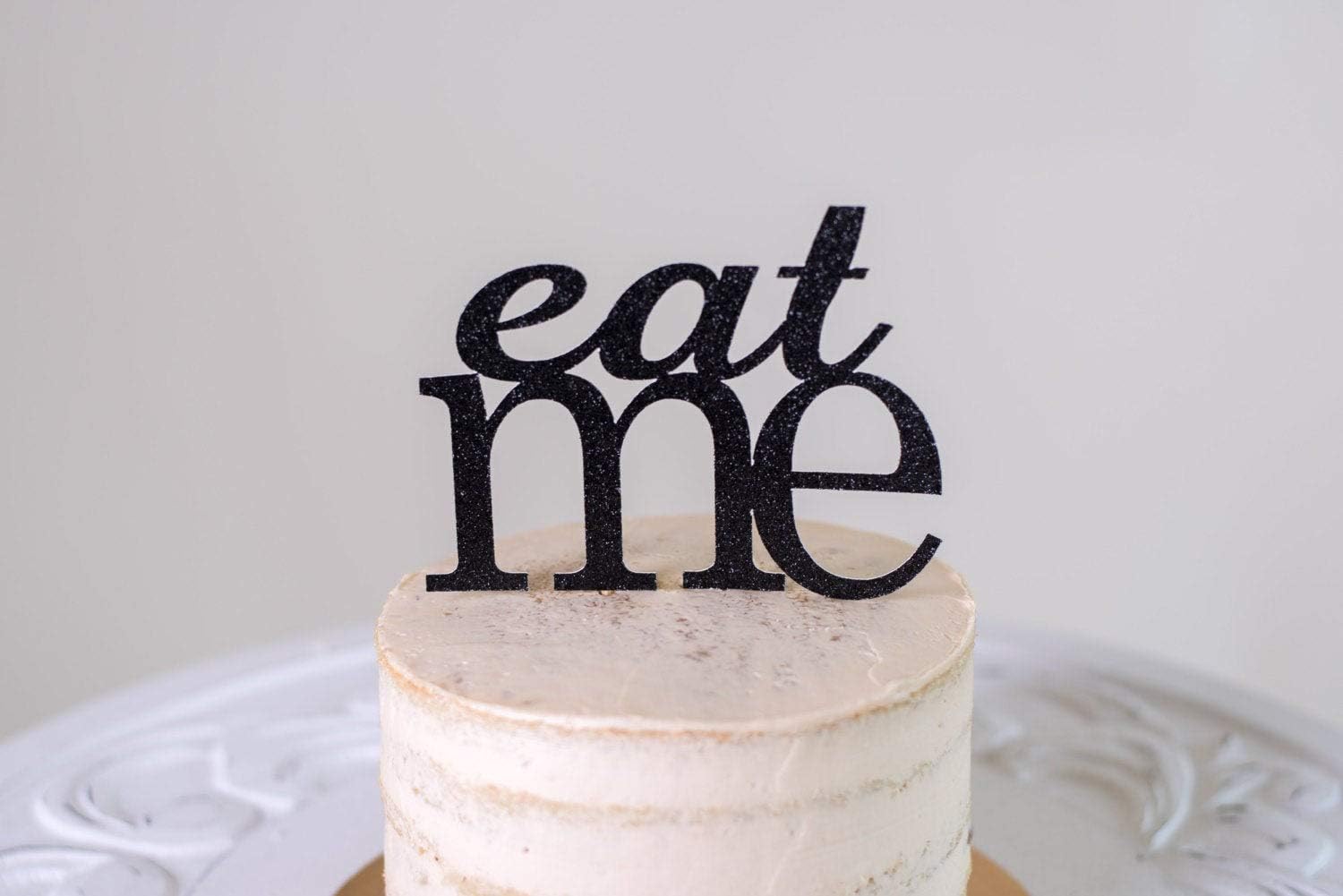 Decoration De Gateau Alice Au Pays Des Merveilles Avec Inscription Eat Me Amazon Fr Cuisine Et Maison