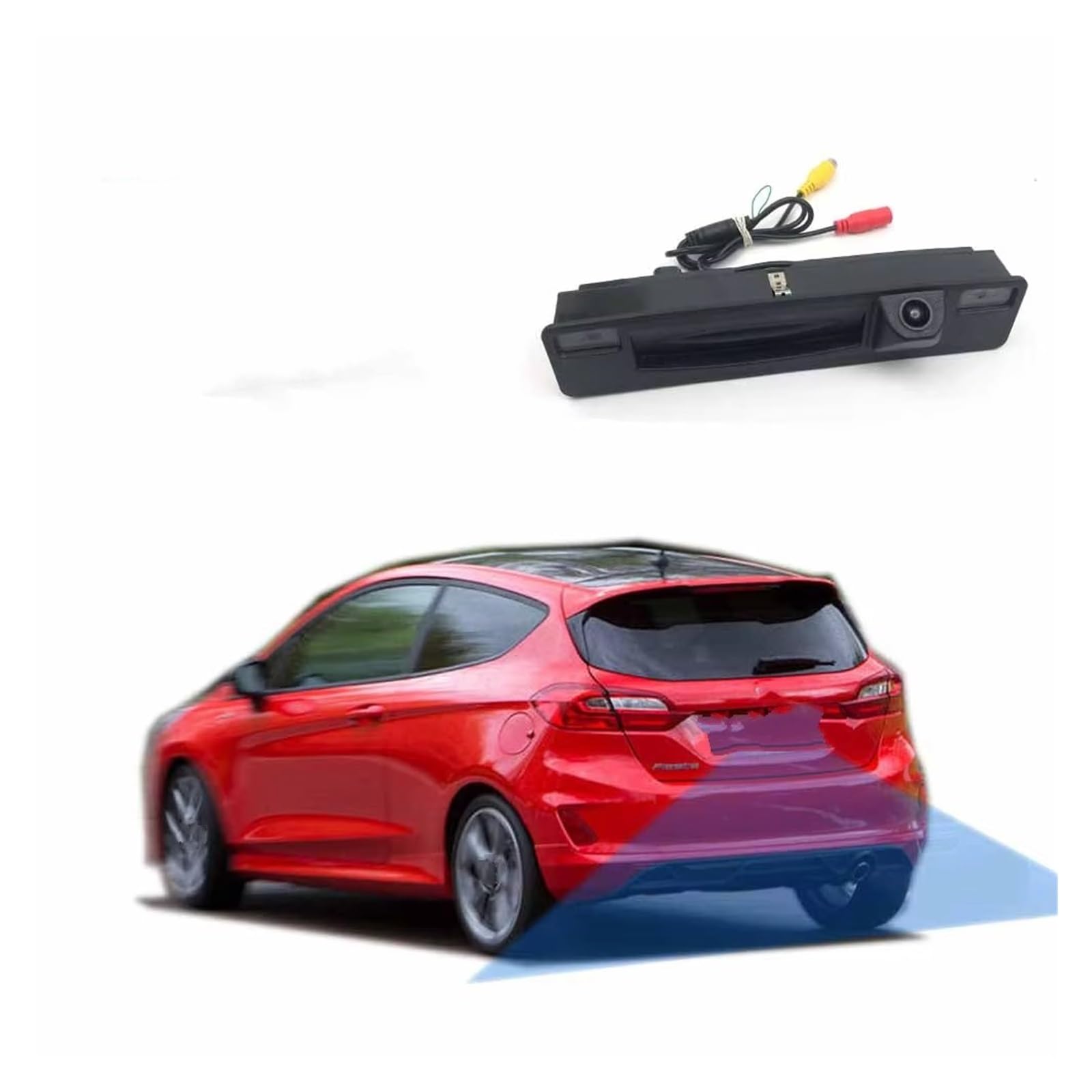 Telecamera Retromarcia Per Ford Per Fiesta MK8 HB 2017 2018 2019 2020 2021 2022 /CCD/Visione Notturna/Telecamera Retromarcia SYNC 2.5/3 HD Telecamera Maniglia Bagagliaio Telecamera Posteriore(Sync 3)