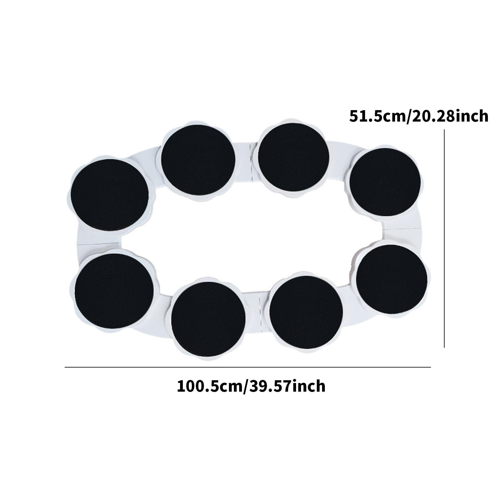 Plato Giratorio para Mesa de Comedor, Bandeja para Servir Alimentos, práctico y portátil, de Escritorio, Giratorio para cenas, Fiestas, hogar, Bodas, 100.5 X 51.5 Cm