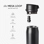 Simple Modern Mesa Loop Water Bottle with Straw | 30oz Cup Holder Friendly Insulated Stainless Steel Bottles for Travel, Sports and School | Seaside Stripes
