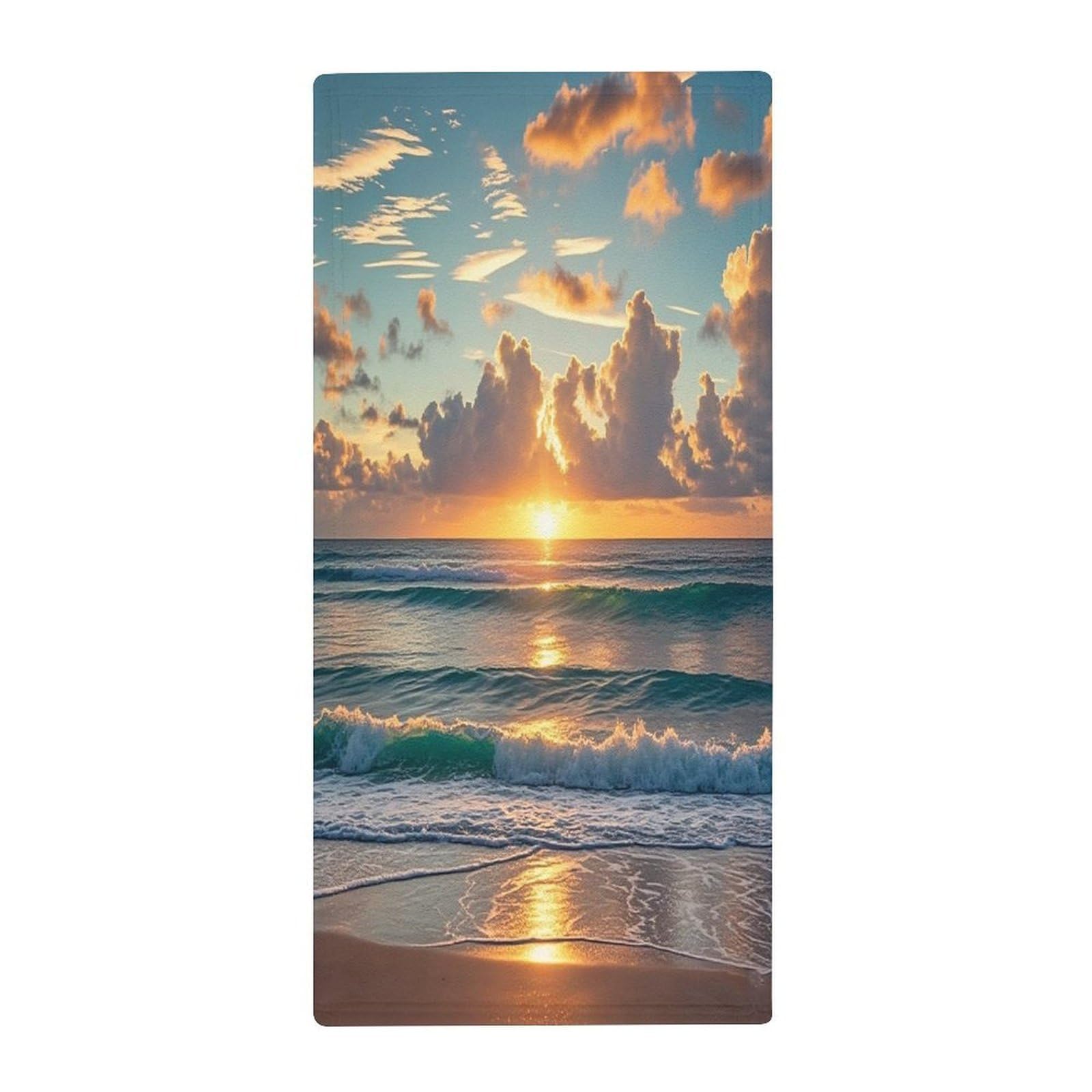 FekiLoot Beach Maui Hawaii Sunset Bath Towel Super Soft Highly Absorbent Bath Towel Fashion Quick Drying Bathroom Towel Soft Large Fingertip Towels for Bathroom Gym Travel Camp Pool