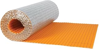 Schluter Ditra-Heat-Duo-PS Peel and Stick Uncoupling Membrane with Sound Control and Thermal Break - Ideal for Multi-Story Construction - 5/16" Thickness, 108 Square Feet Roll - DHDPS810M