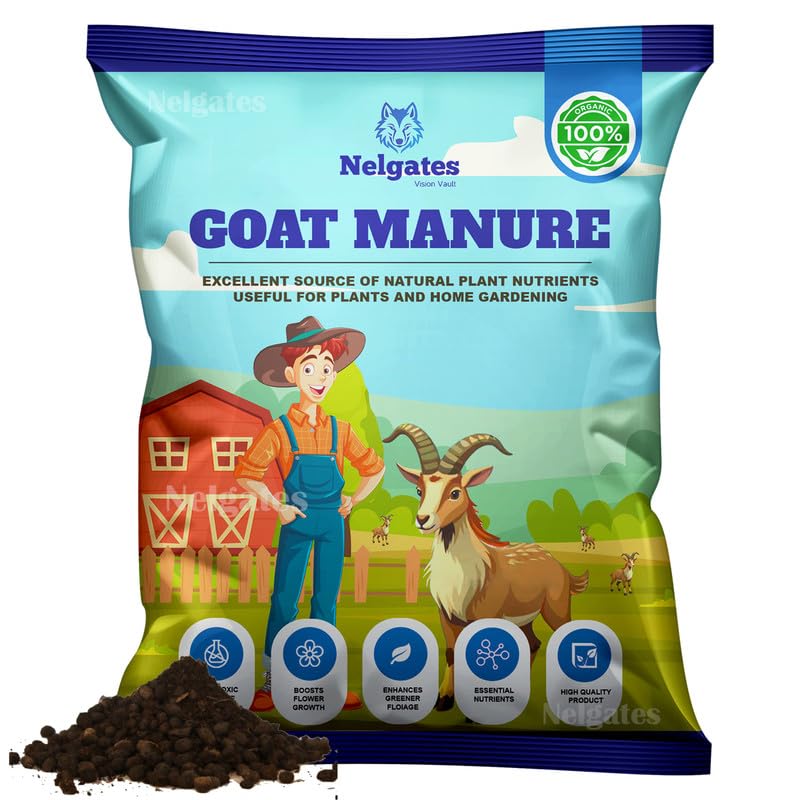 Nelgates Premium Goat manure fertilizer for plants,goat dung compost for home garden pot plants 10kg (B0D9HH8LB2) Amazon Price History, Amazon Price Tracker