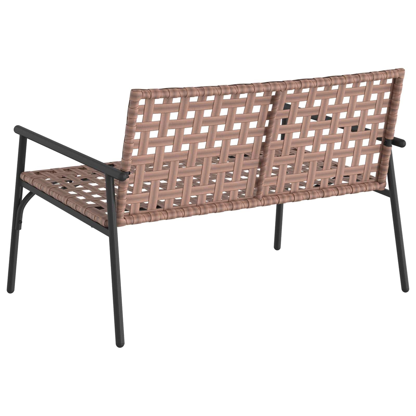 Fengshui Krzesło ogrodowe brązowe, 110,5 x 79 x 75,5 cm, polirattanowy