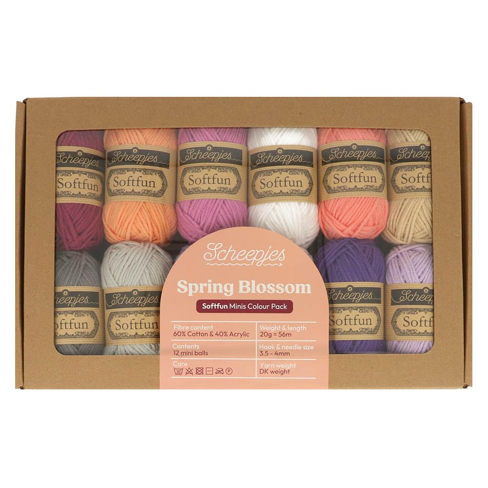 Scheepjes Softfun Colour Pack 12 x 20g - Spring Blossom