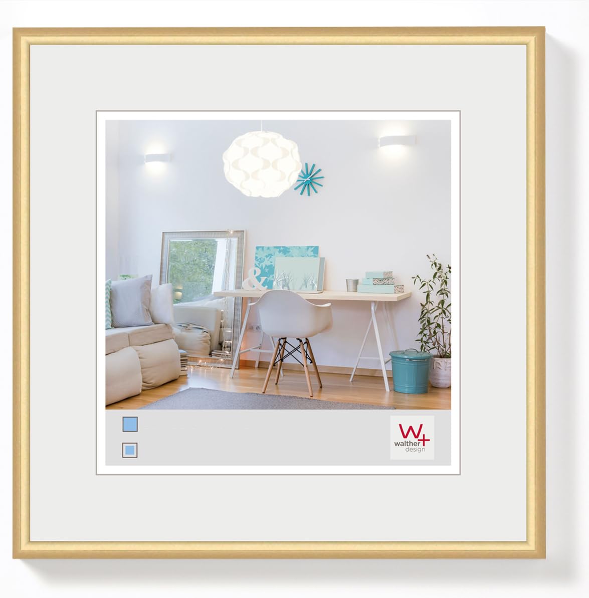 Picture Frame Gold 10 x 10 cm New Lifestyle Plastic Frame KV010G