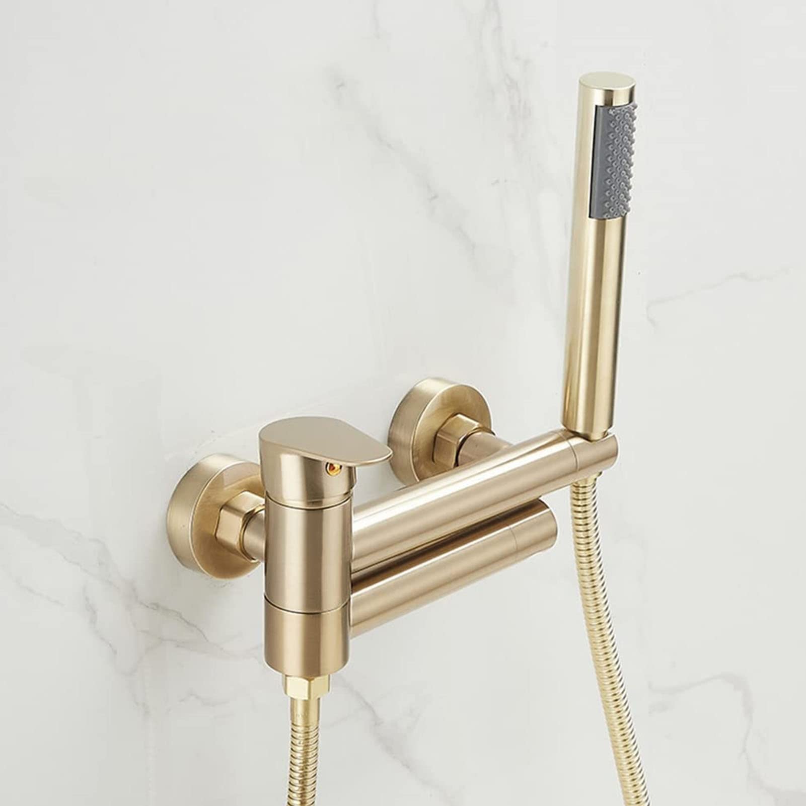 Robinet de baignoire à poignée unique moderne design épuré et finition mélan durable