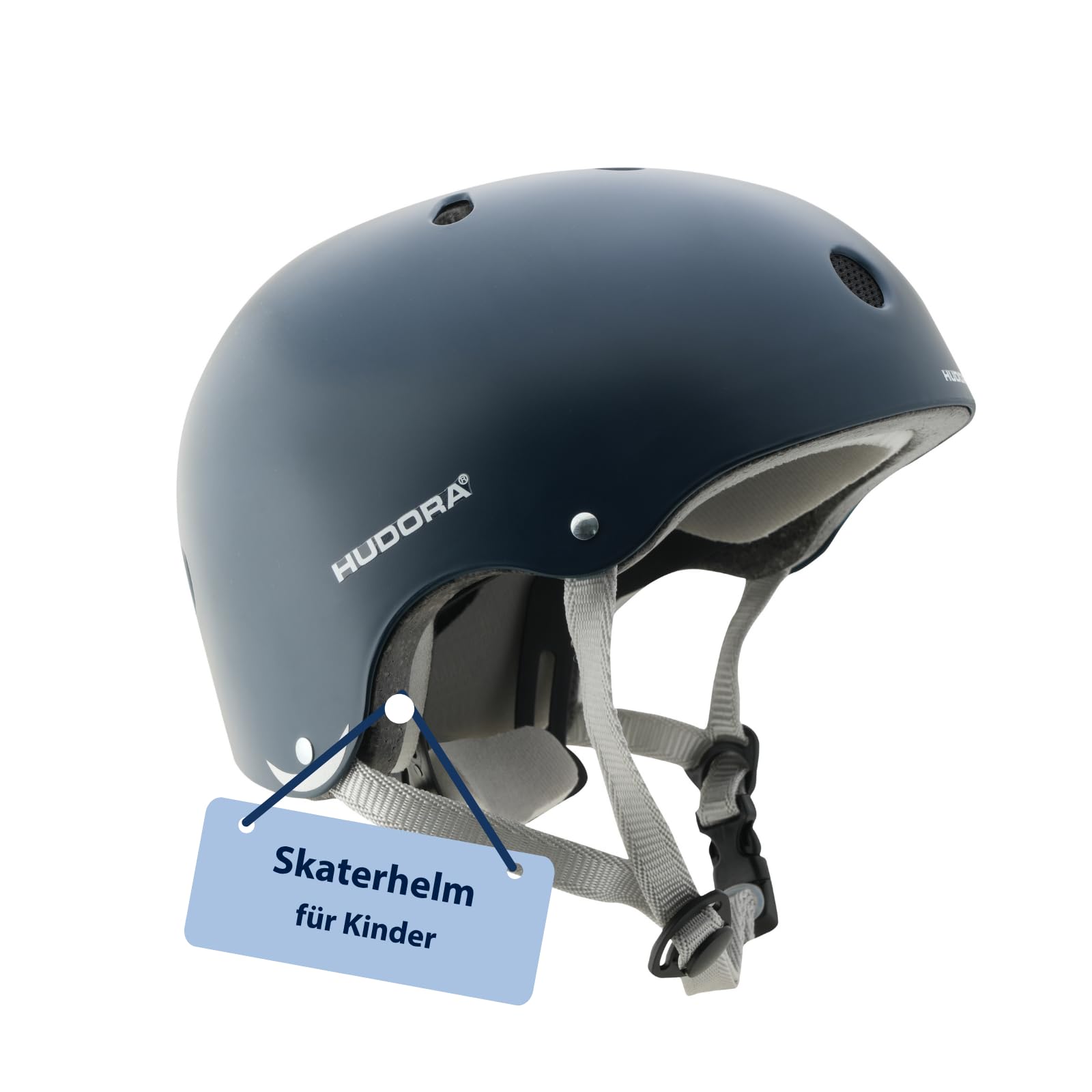 HUDORA Skaterhelm - Skateboard-Helm für Kinder, Jugendliche und Erwachsene - Hochwertiger Helm - zum Skaten, Skateboarden, Scooterfahren und Fahrradfahren