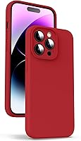 Vista 70 de Funda Supdeal de silicona líquida para iPhone 14 Pro Max - [Protección completa de la cámara] [Forro de microfibra suave antiarañazos] Funda