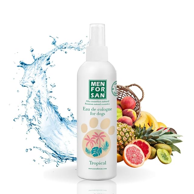 Menforsan Colonia para perros tropical 125ml, Aroma dulce y duradero