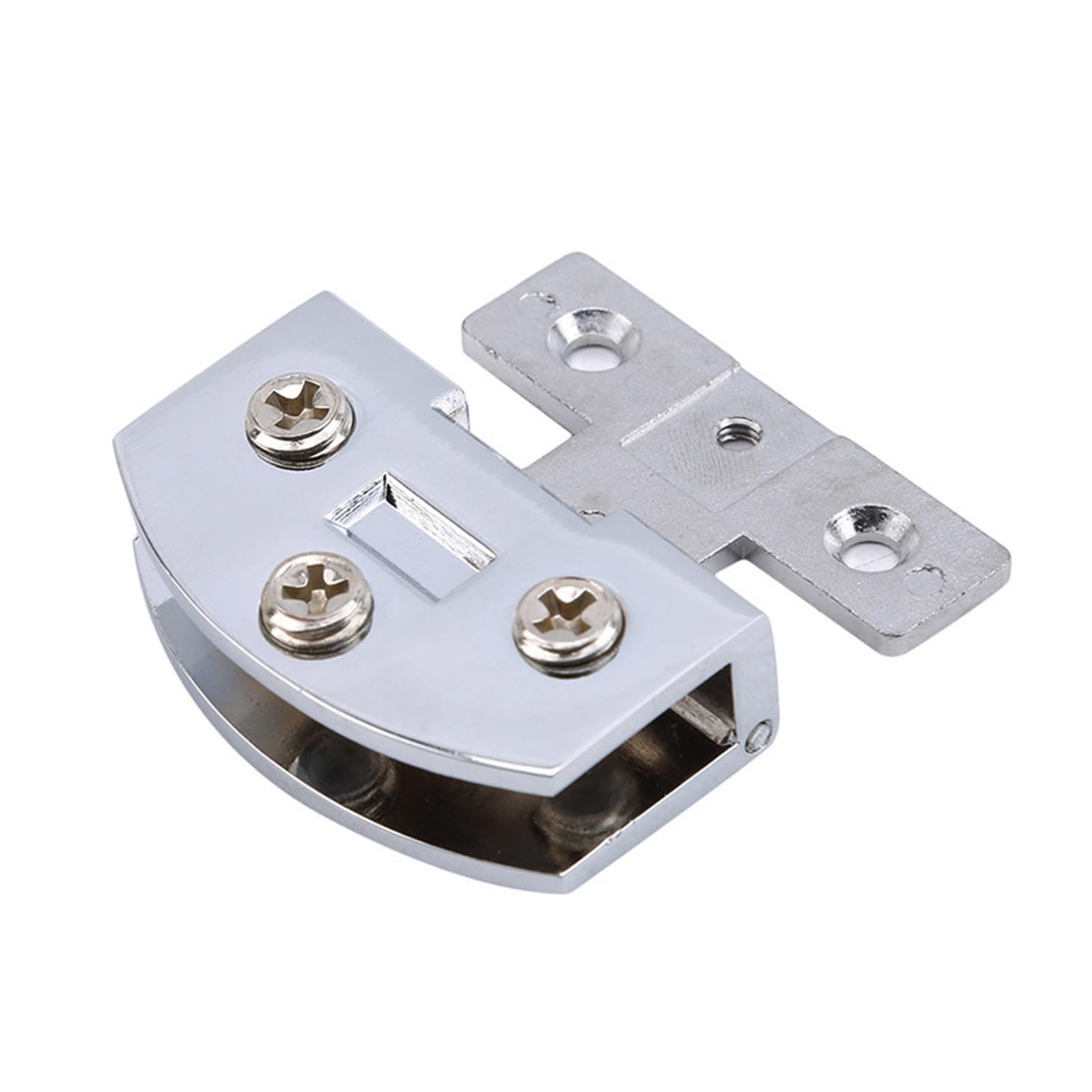 Wkfbifly For 5-6Mm Glass Glass Door Hinge Clamps Stainless Steel Wine Cabinet Bread Cupboard Clip Hinges For 5-9Mm(For 5-6Mm Glass)
