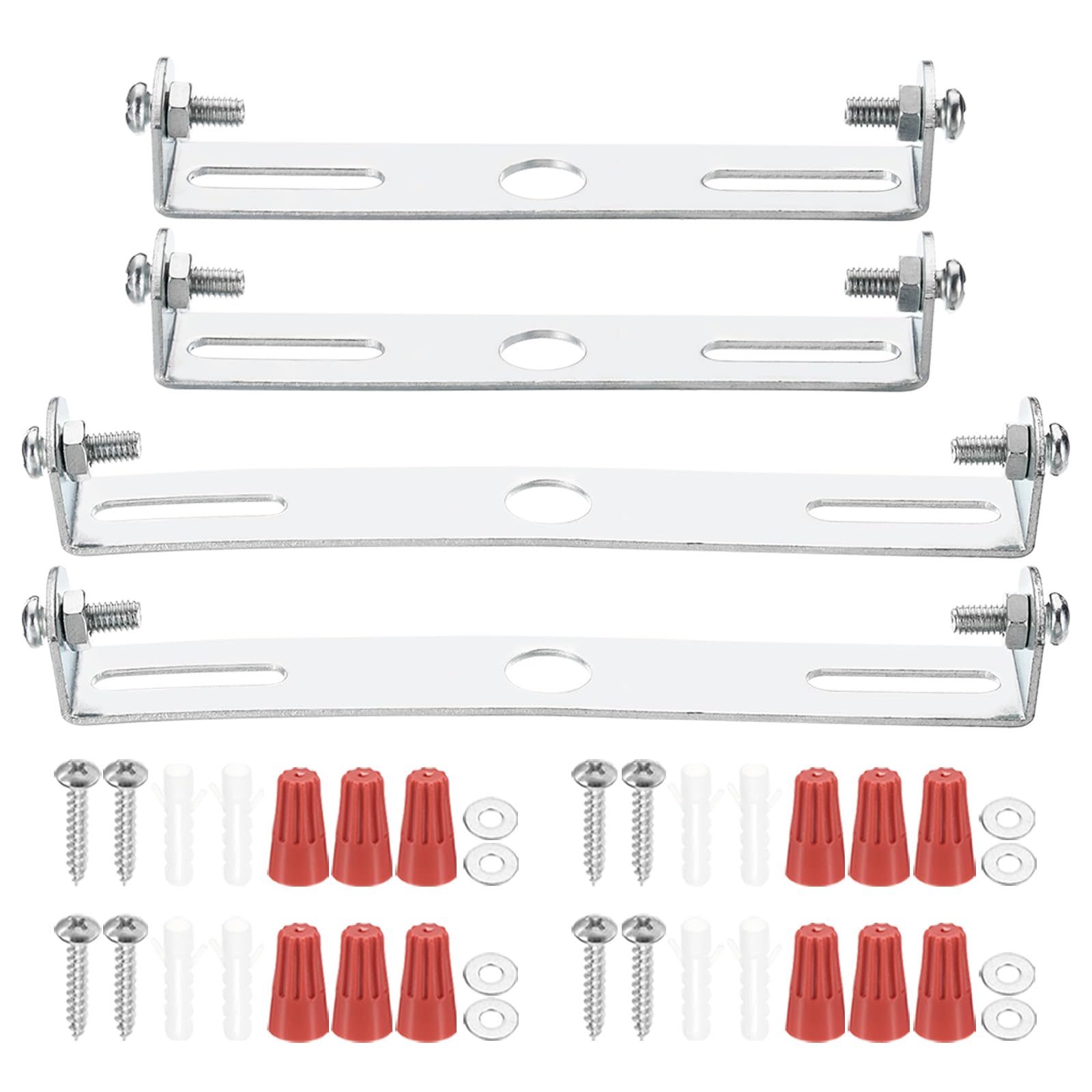 PATIKIL 95mm(3.74"), 120mm(4.72") Universal Light Fixture Mounting Bracket Kit