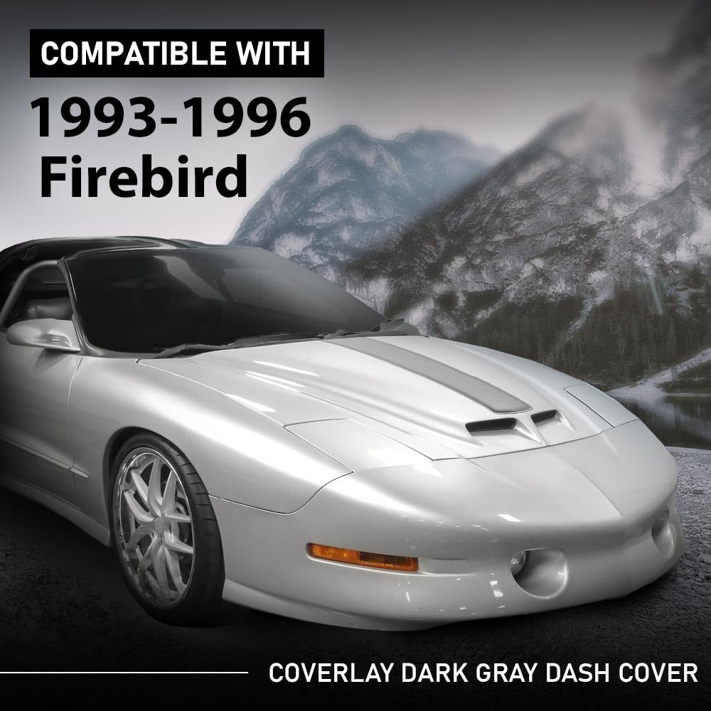 G-PLUS Copertura cruscotto grigio scuro compatibile con Pontiac Firebird 1993-1996 18-925-DGR