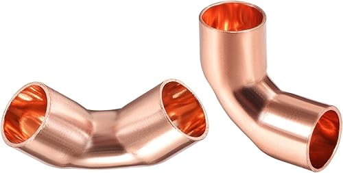 Montaje de tubería de cobre de 90 grados de 38 pulgadas (diámetro interior), paquete de 2, bueno para sistema de tubería de agua, adaptador de codo disponible en Yaxa Costa Rica