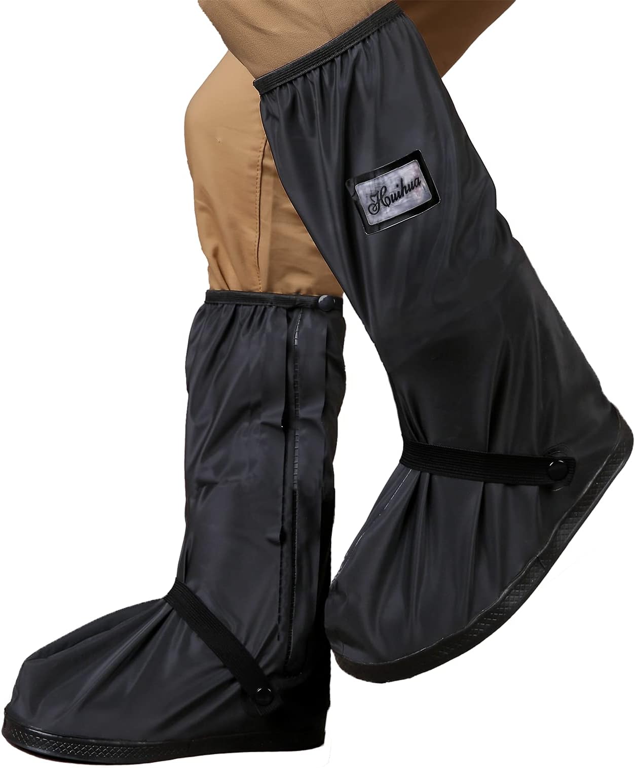 Waterproof Rain Boot Shoe Cover with Reflector Reusable & Foldable