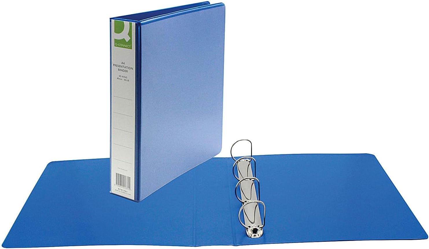 QConnect Presentation 40mm 4D Ring Binder A4 Blue KF01331 Amazon.co