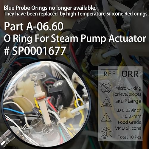 Miniatura 5 de Kit de reparación de juntas tóricas para conectores de manguera Breville Oracle Espresso y sondas NTC, para resolver problemas de fugas de salida