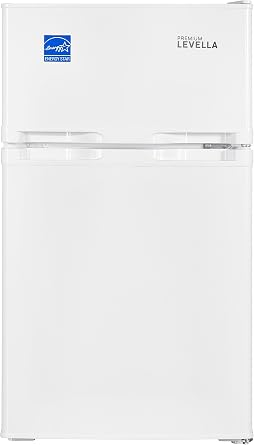 PremiumLevella PRF315300HW 3.1 cu ft Top Freezer Mini Fridge in White