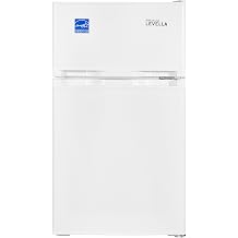 PremiumLevella PRF315300HW 3.1 cu ft Top Freezer Mini Fridge in White