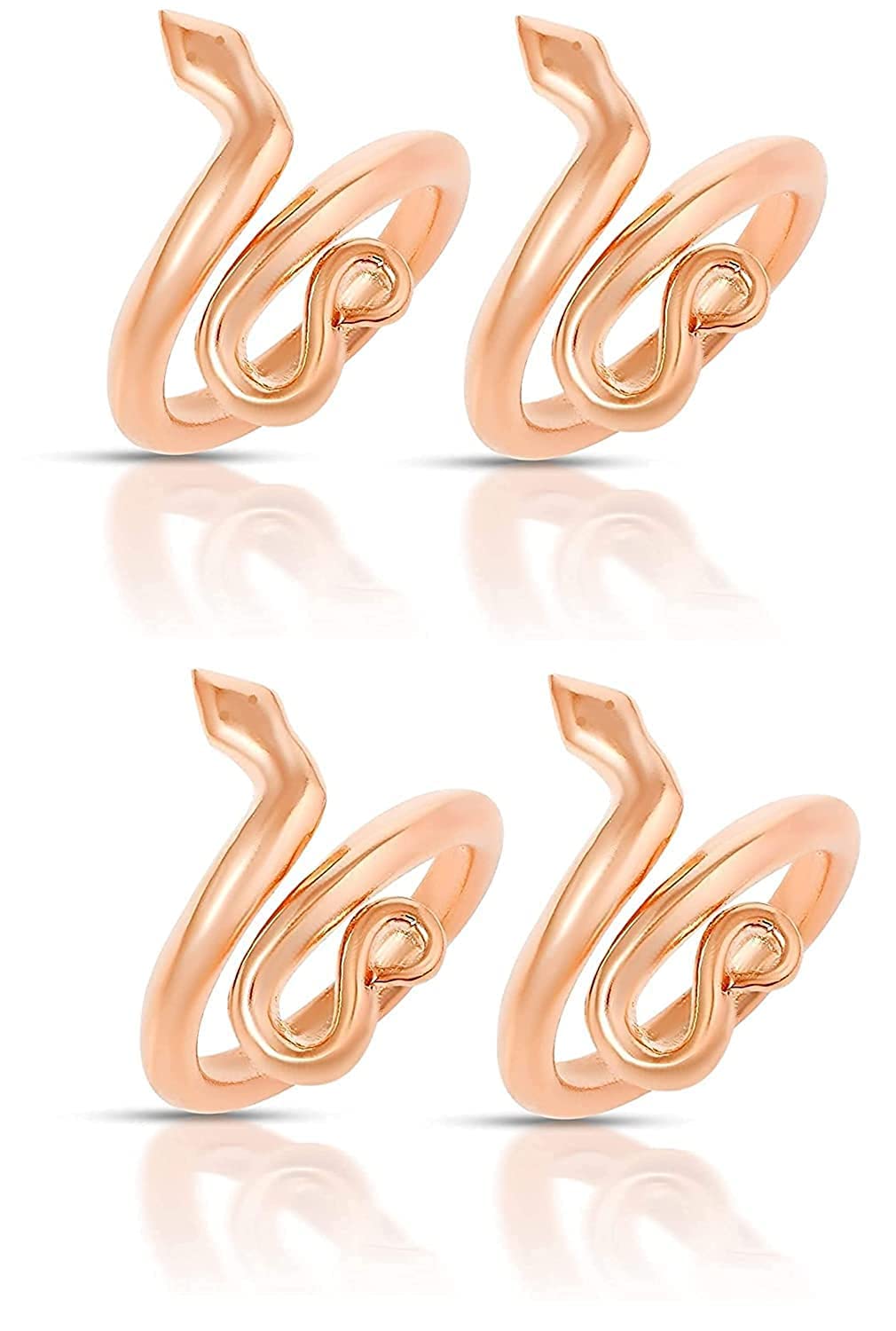 VIDEH Simple Plain Snake Copper Ring for Men and Women (SIMPLE SNAKE RING PK 4) (B0C23DV5YC) Amazon Price History, Amazon Price Tracker