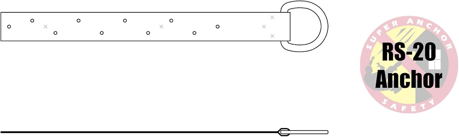 2816 Super Anchor Safety RS-20 Anchor Kit with Dacromet D-Rings, Stainless Steel, 20 Gauge