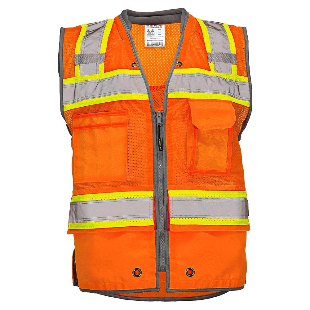 DOME75® OMNI SERIES® ® OV6123 Class 2 HiVis Contrast Heavy Duty Surveyors Vest with ProPocket®