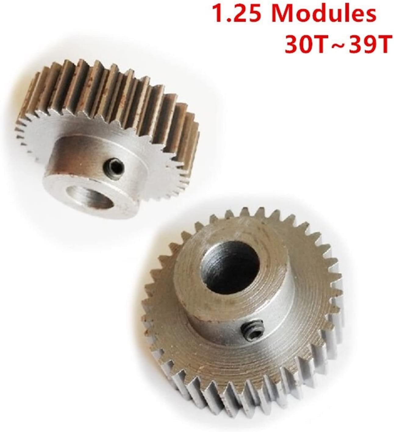 Ritzel, Ritzelmotorgetriebe, 1 Stück, 1,25 Modul, 30T, 32T, 33T, 35T, 37T, 39 Zähne, Stirnradgetriebe aus Kohlenstoffstahl, 1,25 M, 36 Zähne, Ritzel, 4 mm, 5 mm, 6 mm, 6,35 mm, 7 mm, 8 mm Bohrung, Sti