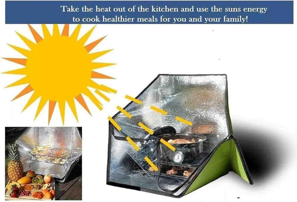 Four Sac De Four Solaire, Cuisinière Solaire Extérieure Portable Et Four De Camping,Outil d'urgence pour La Cuisson Solaire - Sac De Four Et Kit De Four Hollandais