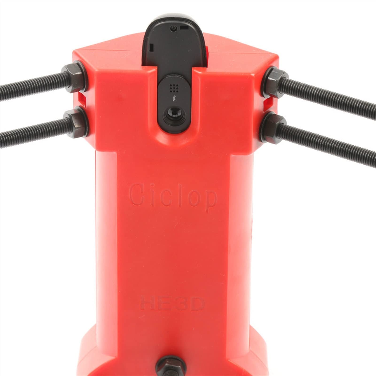 Scanner 3D, Scanner 3D open source 3D Fai da te Kit, parti di stampaggio a iniezione di plastica rossa per piccoli oggetti
