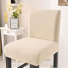 Stretch Bar Stool Cover Set of 2/4/6 Pub Counter Stool Chair Slipcover for Dining Room Cafe Height Side Chairs Feature Modern Floral Printed Design Color #9, Size 2pcs