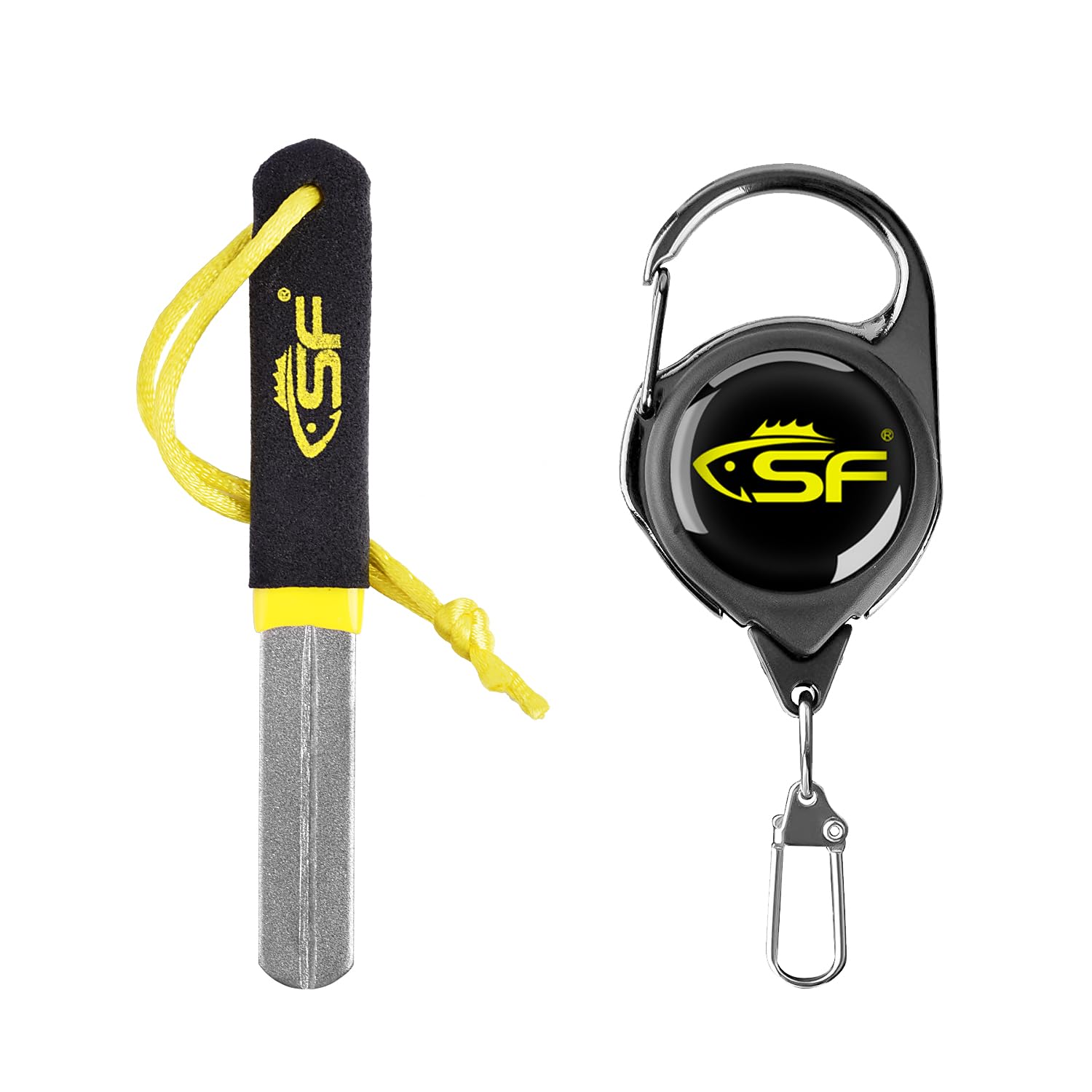 SF Affilatrice per Ami da Pesca File Gancio Strumento di Rettifica Portatile Doppia Faccia Grana Diamantata con Divaricatore Zinger Attrezzo Accessori