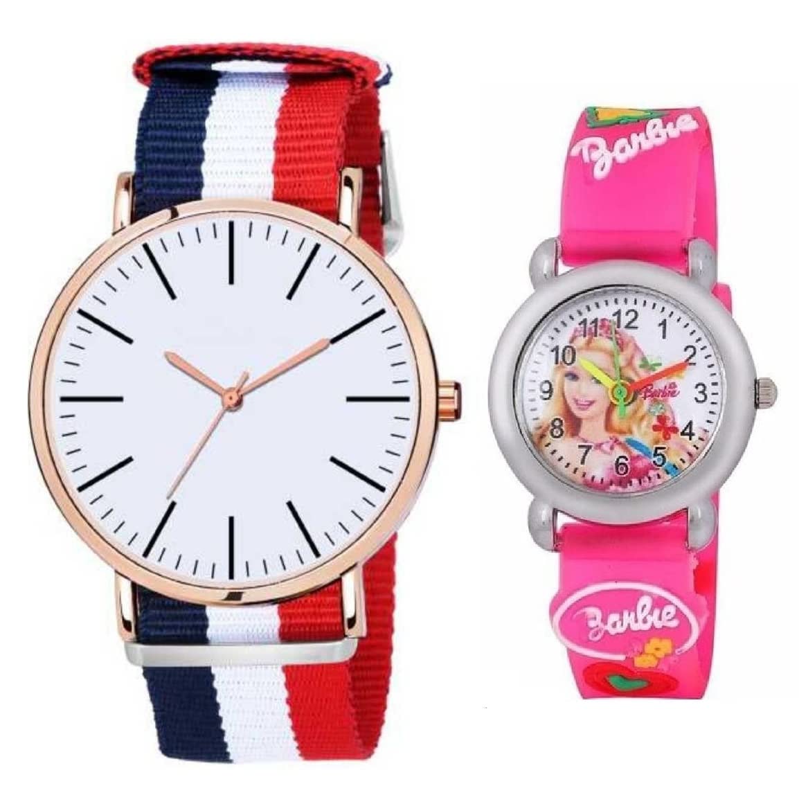 Watchstar | Staylist & Fancy Watch Case Material Metal Analogue White Dial Mens & Girls Wrist Watch - Combo (LS-1008) (Pack of 2) (B0BWN742Q2) Amazon Price History, Amazon Price Tracker
