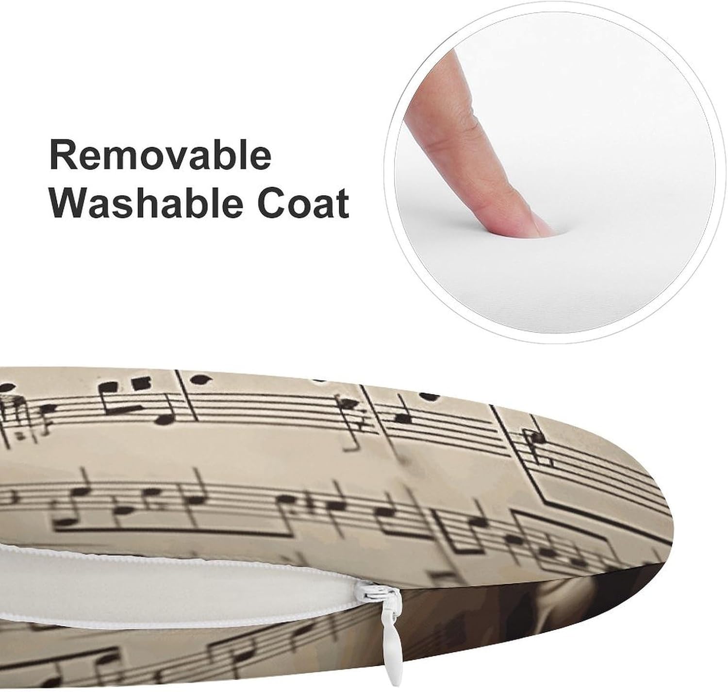 Sheet Music Chair Cushions Floor Pillow Chair Pad